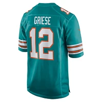 Maillot de joueur retraité Nike Bob Griese Aqua Miami Dolphins pour homme