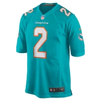 Maillot de joueur match Nike Bradley Chubb Aqua Miami Dolphins pour hommes