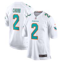 Men's Nike Bradley Chubb White Miami Dolphins Game Player Jersey