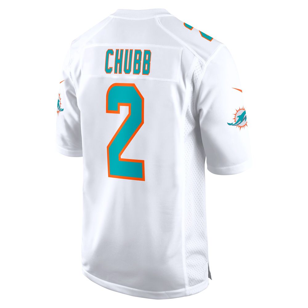 Men's Nike Bradley Chubb White Miami Dolphins Game Player Jersey