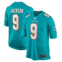 Maillot de joueur à domicile Nike Calvin Jackson Aqua Miami Dolphins pour homme