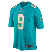 Maillot de joueur à domicile Nike Calvin Jackson Aqua Miami Dolphins pour homme