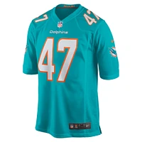 Men's Nike Cam Brown  Aqua Miami Dolphins Game Jersey