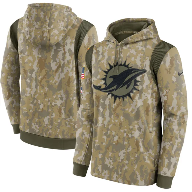 Lids Miami Dolphins Nike 2021 Salute To Service Performance Pullover Hoodie  - Camo