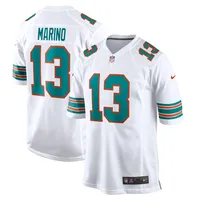 Maillot de joueur retraité Nike Dan Marino pour hommes, blanc, Miami Dolphins