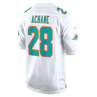 Maillot de match joueur Nike Devon Achane des Miami Dolphins pour hommes, blanc