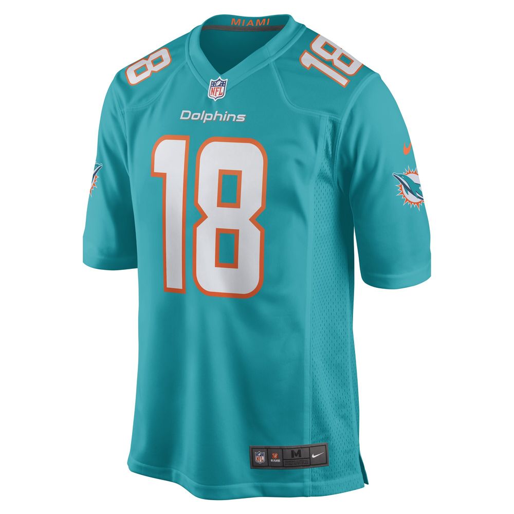 Men's Nike Erik Ezukanma Aqua Miami Dolphins Game Player Jersey