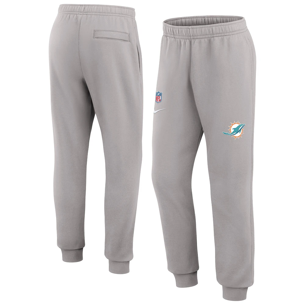 Pantalon de jogging Nike gris Miami Dolphins 2023 Sideline Club pour homme