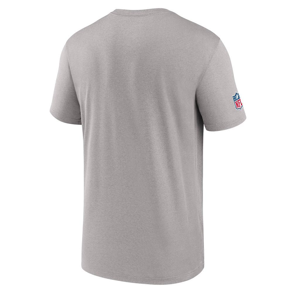 Men's Nike Gray Miami Dolphins Sideline Legend Performance T-Shirt