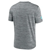 Men's Nike Gray Miami Dolphins Sideline Velocity Performance T-Shirt