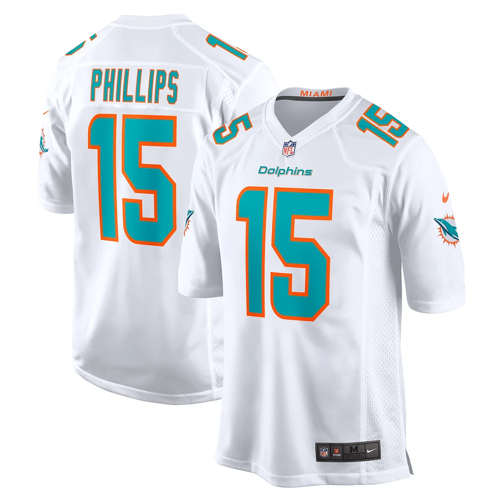 Maillot de match Nike Jaelan Phillips pour hommes, blanc, Miami Dolphins