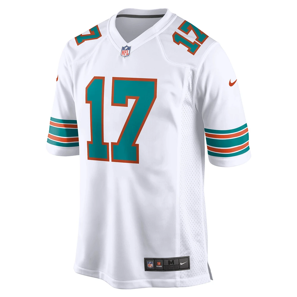 Men's Nike Jaylen Waddle White Miami Dolphins Game Jersey