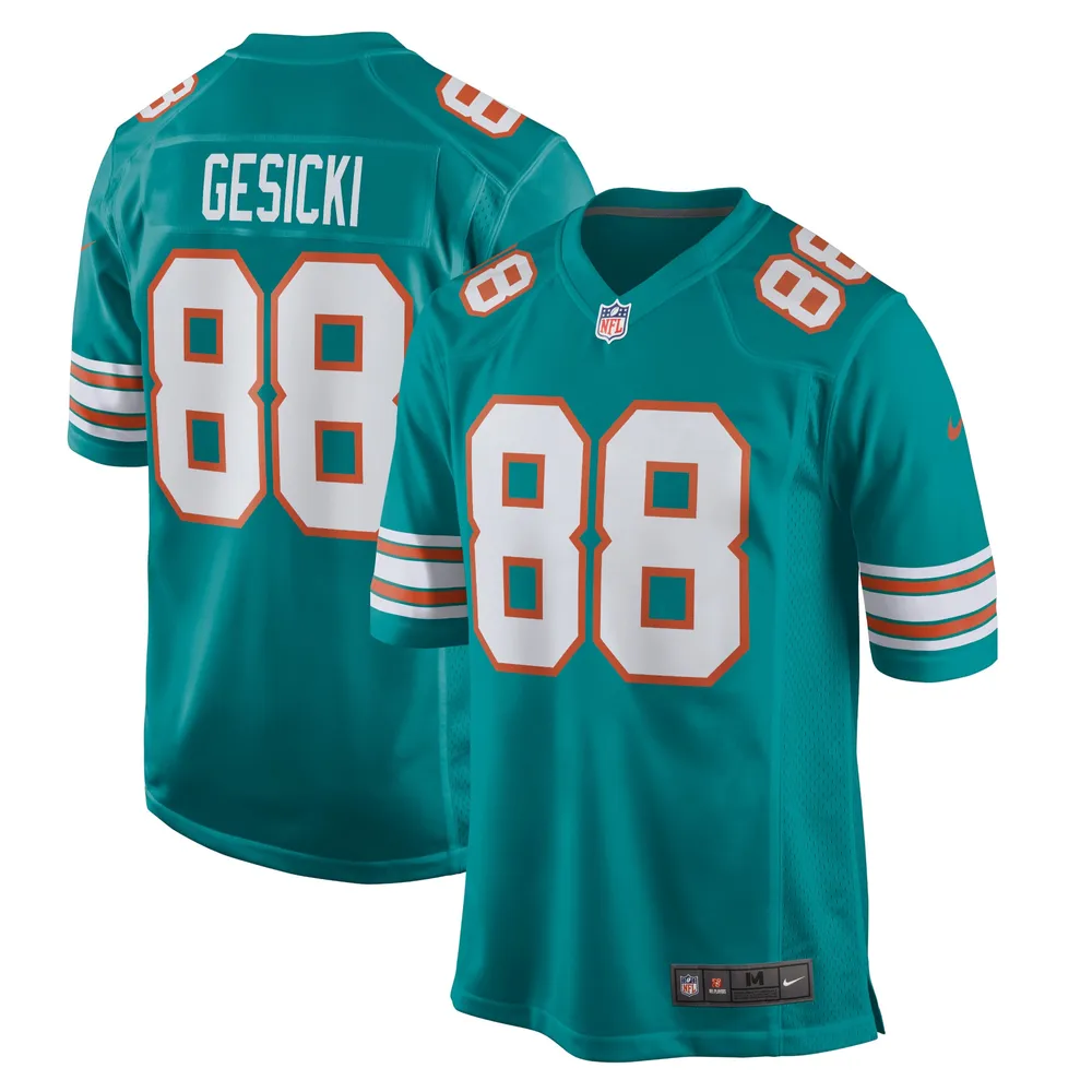 Men's Nike Mike Gesicki Black Miami Dolphins RFLCTV Limited Jersey