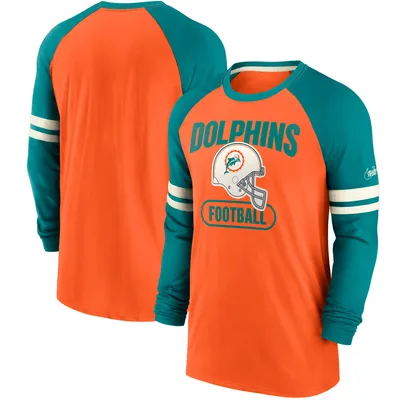 Nike NFL Team Apparel Miami Dolphins T Shirt Orange Mens Medium