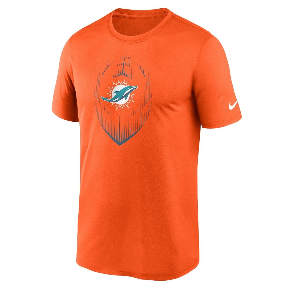 T-shirt Nike orange Miami Dolphins Primetime Legend Icon Performance pour homme