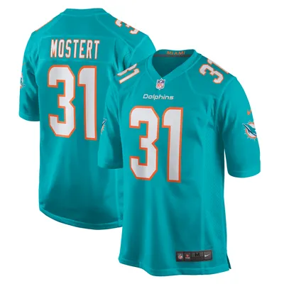 Men's Nike Xavien Howard Aqua Miami Dolphins Game Jersey 