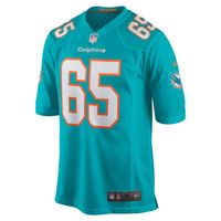 Men's Nike Robert Jones Aqua Miami Dolphins Game Jersey