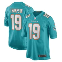 Myles Gaskin Miami Dolphins Men's Aqua Name & Number Logo T-Shirt 