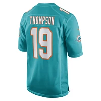 Maillot de joueur match Nike Skylar Thompson Aqua pour hommes des Dolphins Miami