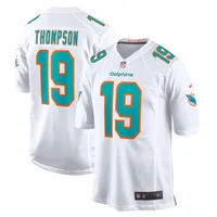 Maillot de joueur des Miami Dolphins Nike Skylar Thompson pour homme, blanc