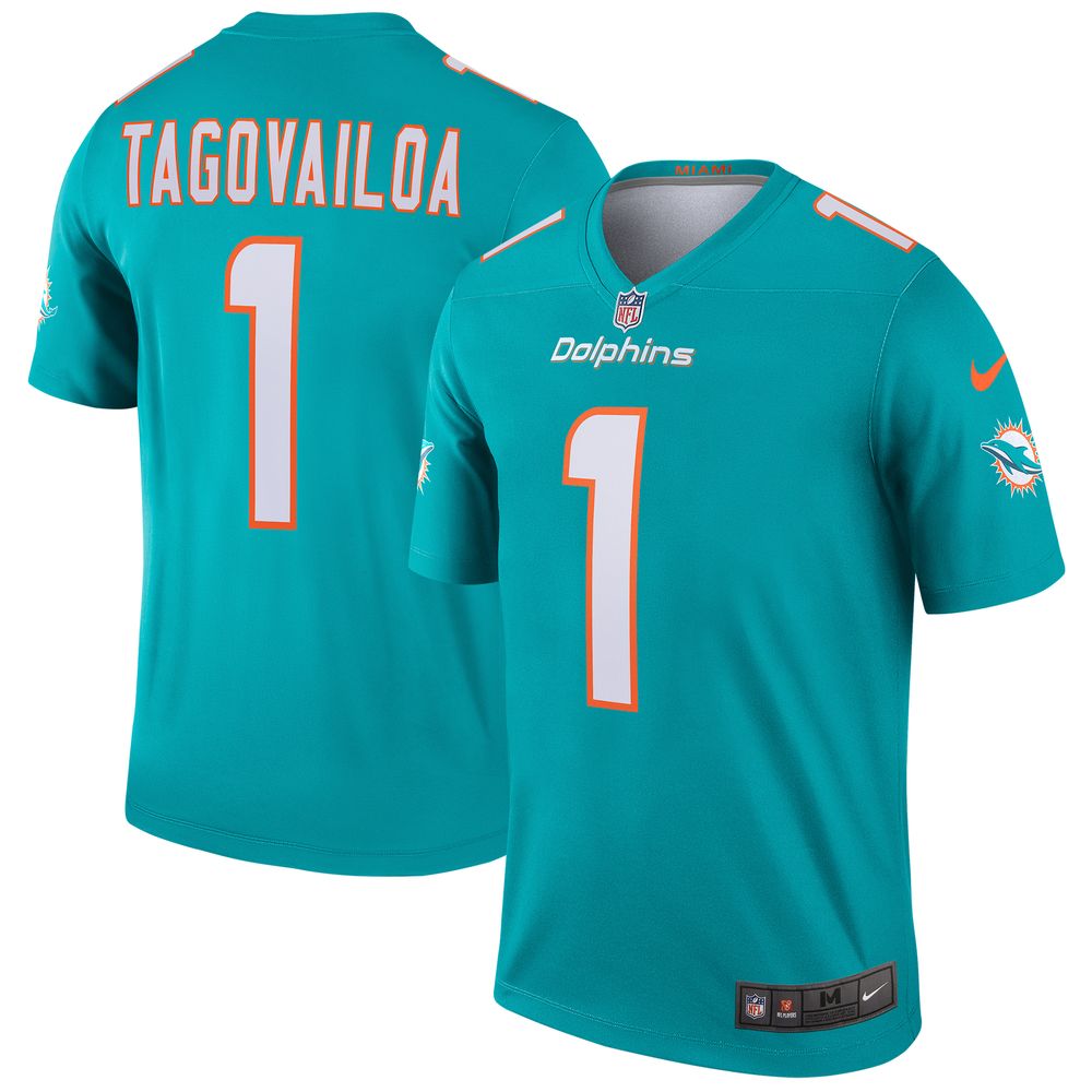 Tua Tagovailoa Miami Dolphins Nike Aqua Jersey