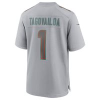 Nike Men's Nike Tua Tagovailoa Gray Miami Dolphins Atmosphere Fashion Game  Jersey