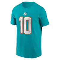 T-shirt avec nom et numéro de joueur Nike Tyreek Hill Aqua Miami Dolphins pour homme