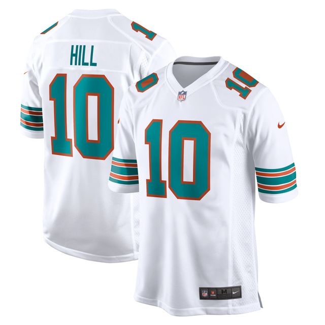 Maillot de match alternatif Nike Tyreek Hill pour hommes des Dolphins Miami, blanc