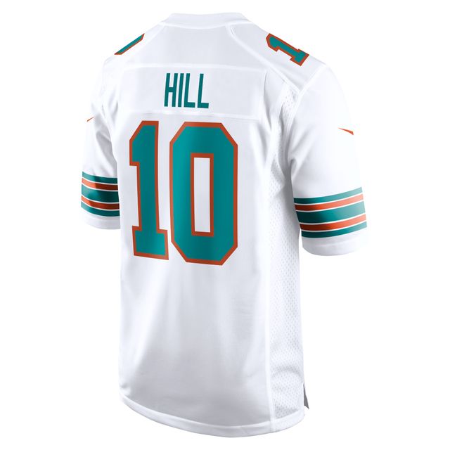 Maillot de match alternatif Nike Tyreek Hill pour hommes des Dolphins Miami, blanc