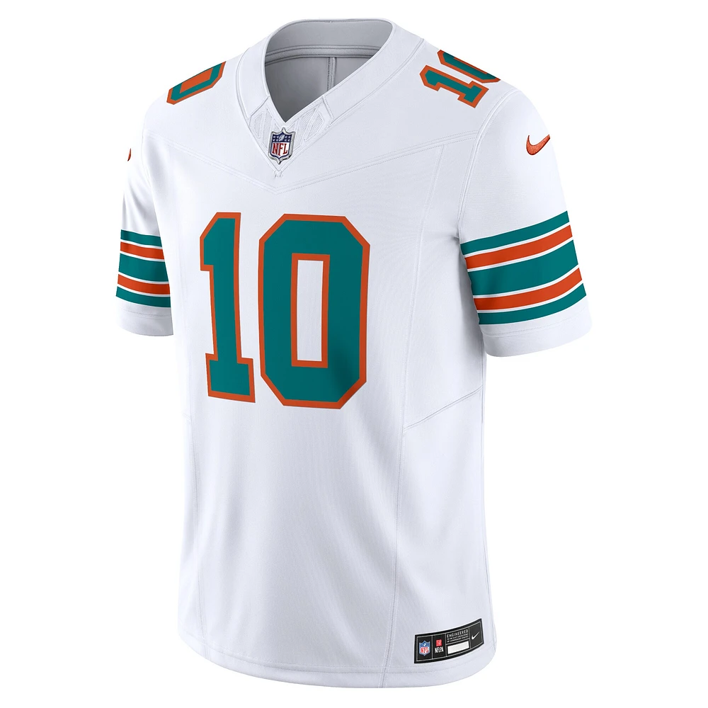 Maillot Nike Tyreek Hill blanc Miami Dolphins Vapor F.U.S.E. Limited pour homme