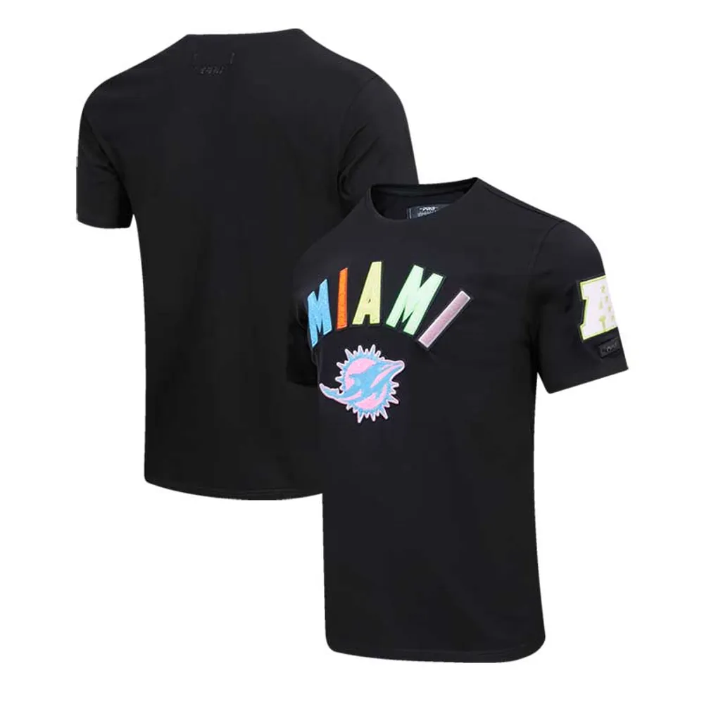 Lids Miami Dolphins Pro Standard Neon Graphic T-Shirt - Black