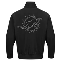 Veste zippée en sergé Paint The City Pro Standard noire pour homme des Miami Dolphins