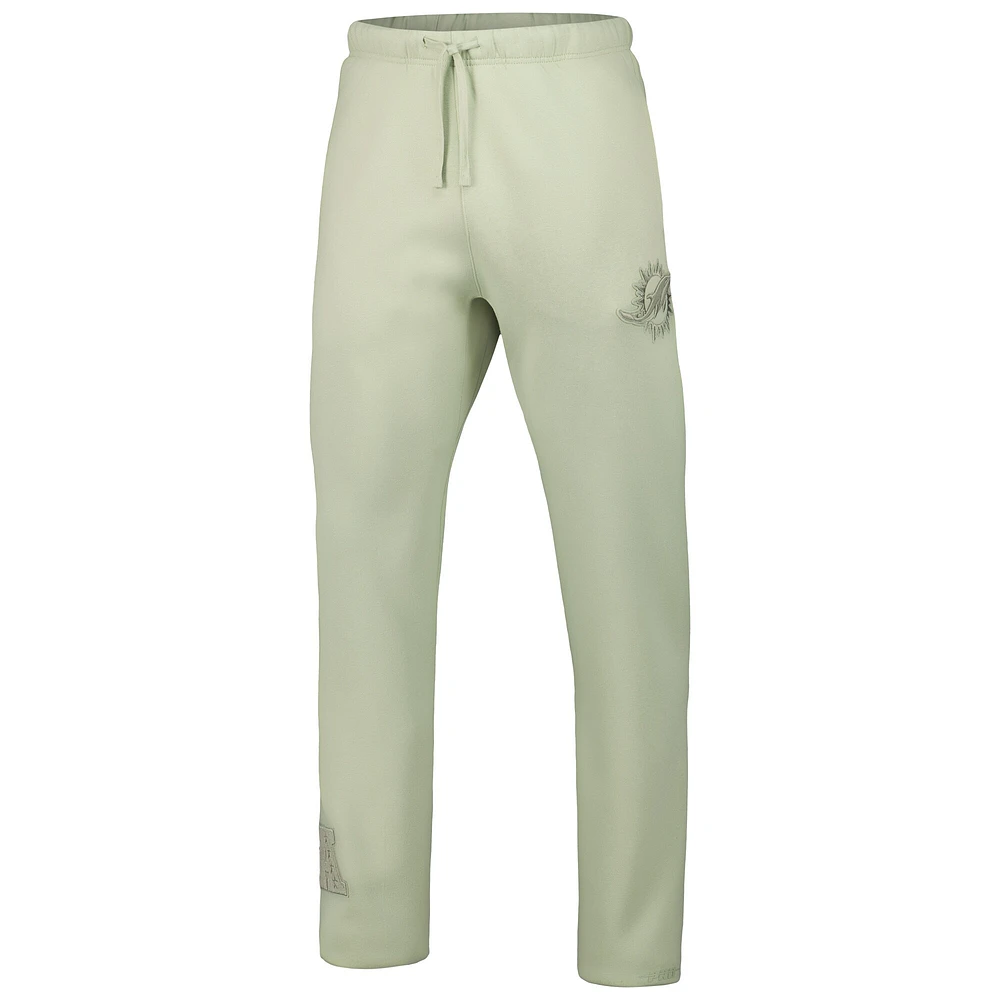 Pantalon de survêtement en polaire neutre Pro Standard vert clair pour hommes, Miami Dolphins