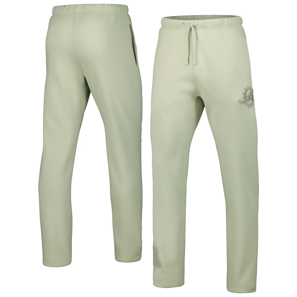 Pantalon de survêtement en polaire neutre Pro Standard vert clair pour hommes, Miami Dolphins