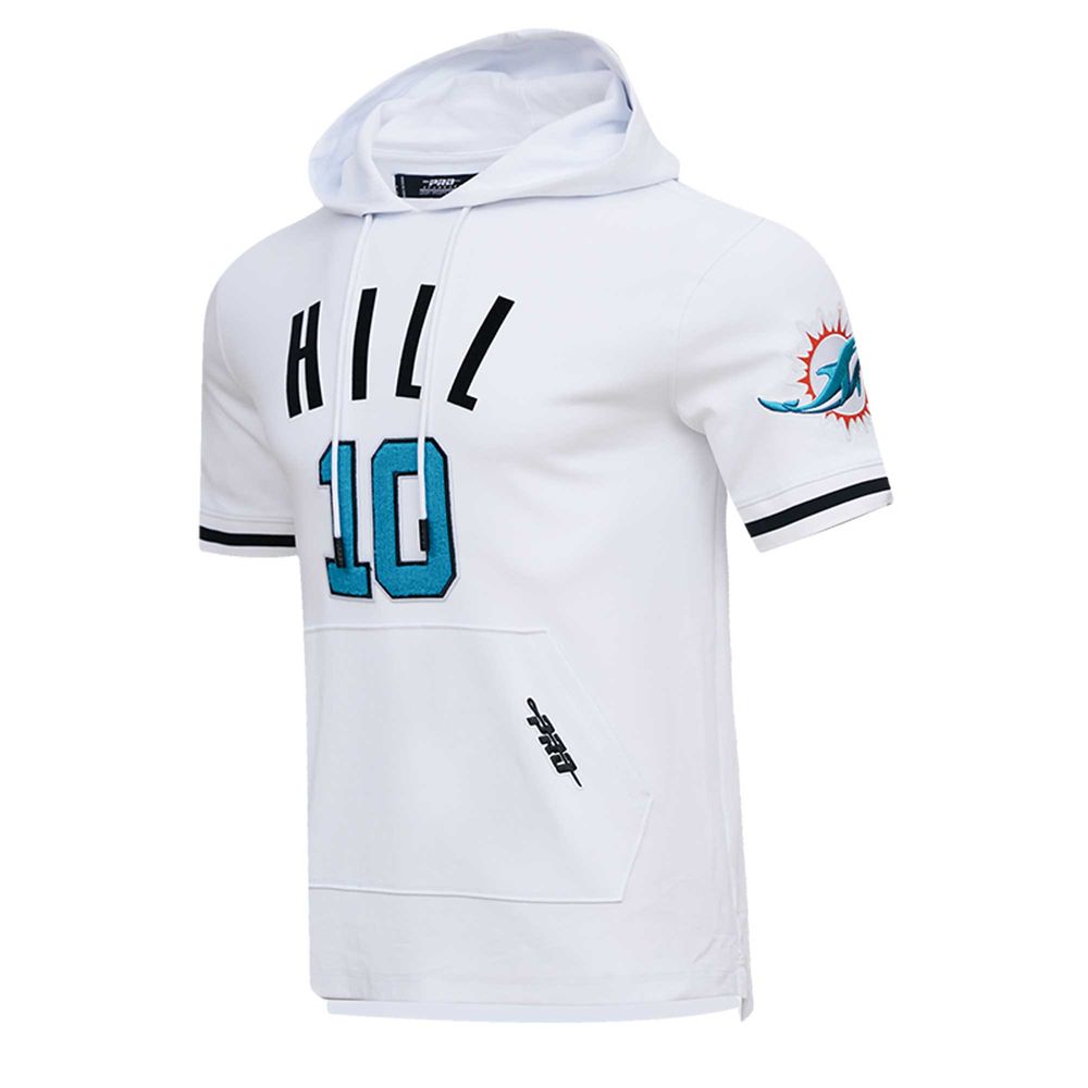 Men's Pro Standard Tyreek Hill White Miami Dolphins Player Name & Number Hoodie T-Shirt