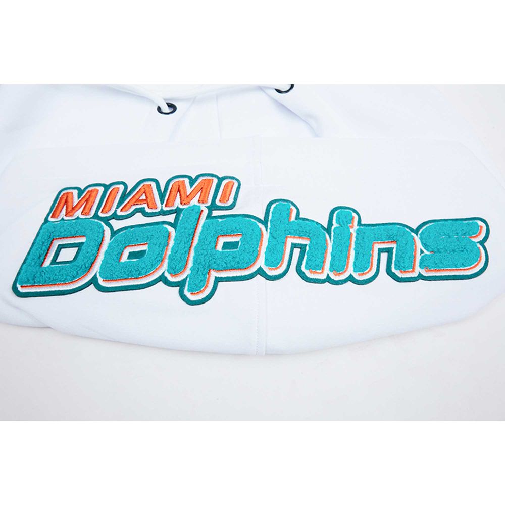 Men's Miami Dolphins Pro Standard White Logo Pullover Hoodie