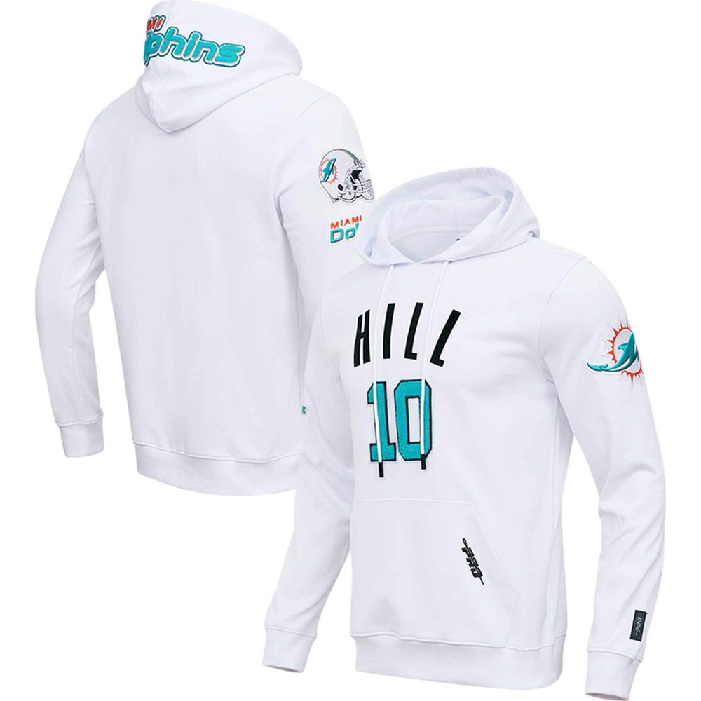 Lids Tyreek Hill Miami Dolphins Pro Standard Player Name & Number Hoodie T- Shirt - White