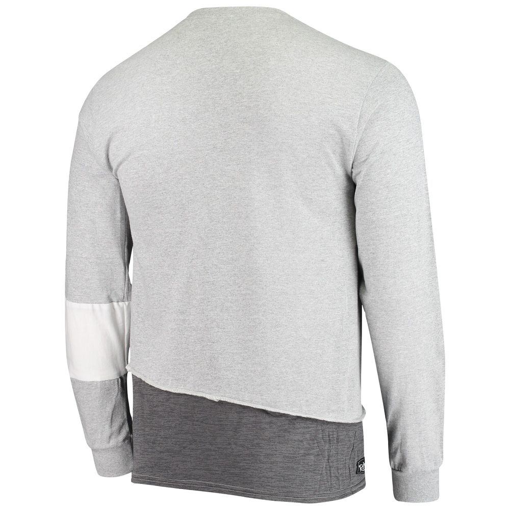 Men's Refried Apparel Gray Miami Dolphins Angle Long Sleeve T-Shirt