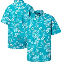 Chemise boutonnée Reyn Spooner Aqua Miami Dolphins Kekai pour homme