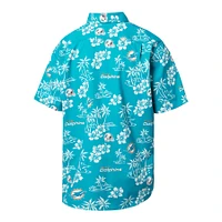 Men's Reyn Spooner Aqua Miami Dolphins Kekai Button-Up Shirt