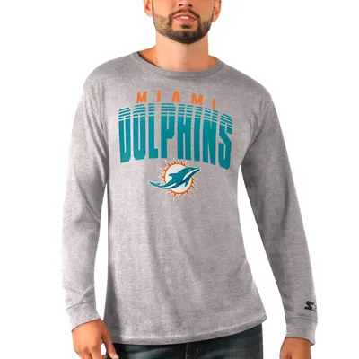 Lids Miami Dolphins Starter Halftime Long Sleeve T-Shirt - Aqua