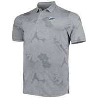 Men's Tommy Bahama Gray Miami Dolphins Big & Tall Miramar Blooms Polo