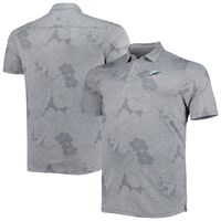 Men's Tommy Bahama Gray Miami Dolphins Big & Tall Miramar Blooms Polo