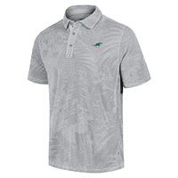 Men's Tommy Bahama Gray Miami Dolphins Big & Tall Santiago Paradise Polo