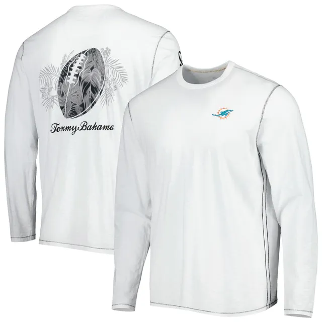 Men's Starter Heathered Gray Miami Dolphins Halftime Long Sleeve T-Shirt