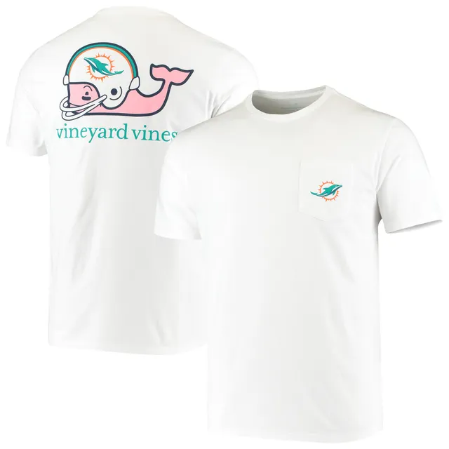 Men's Miami Dolphins Vineyard Vines White Big & Tall Helmet T-Shirt