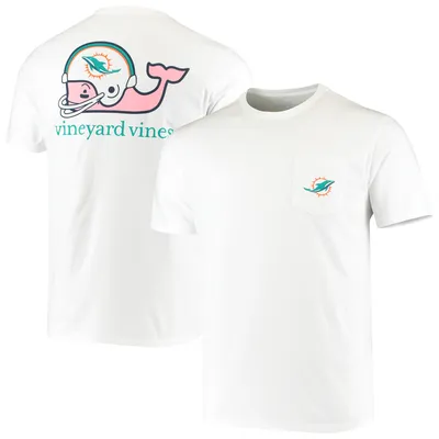 Miami Dolphins Vineyard Vines Big & Tall Helmet T-Shirt - White