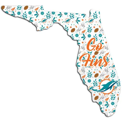 Miami Dolphins 12 Landscape Circle Sign