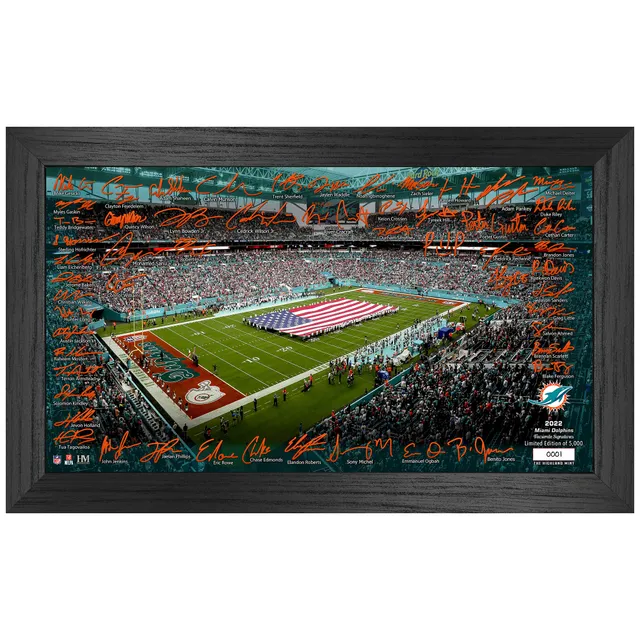 Highland Mint Dan Marino Miami Dolphins 12'' x 20'' Timeline Pano