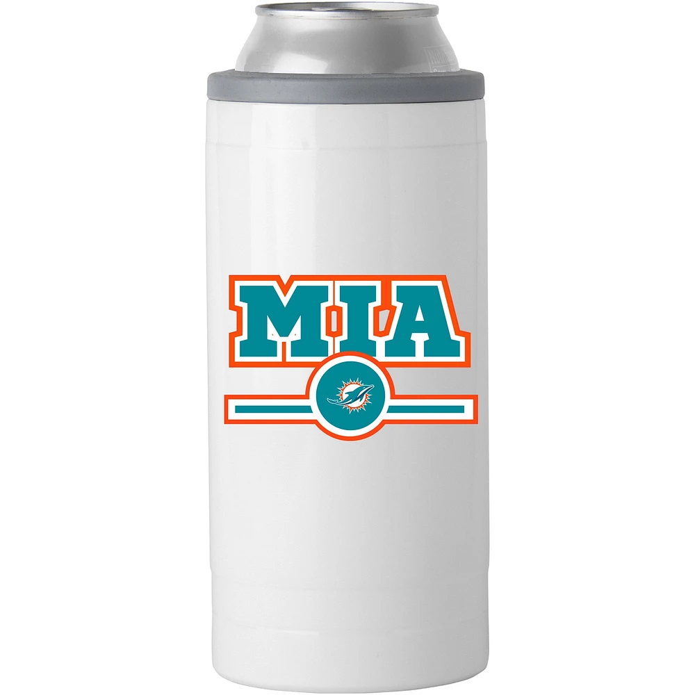 Miami Dolphins 12oz. Letterman Slim Can Cooler